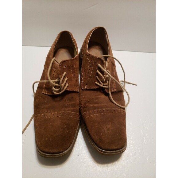 CALVIN KLEIN Mens Shoes - Hancock Suede Brown Cap Toe Oxfords Size 9 M main image 7